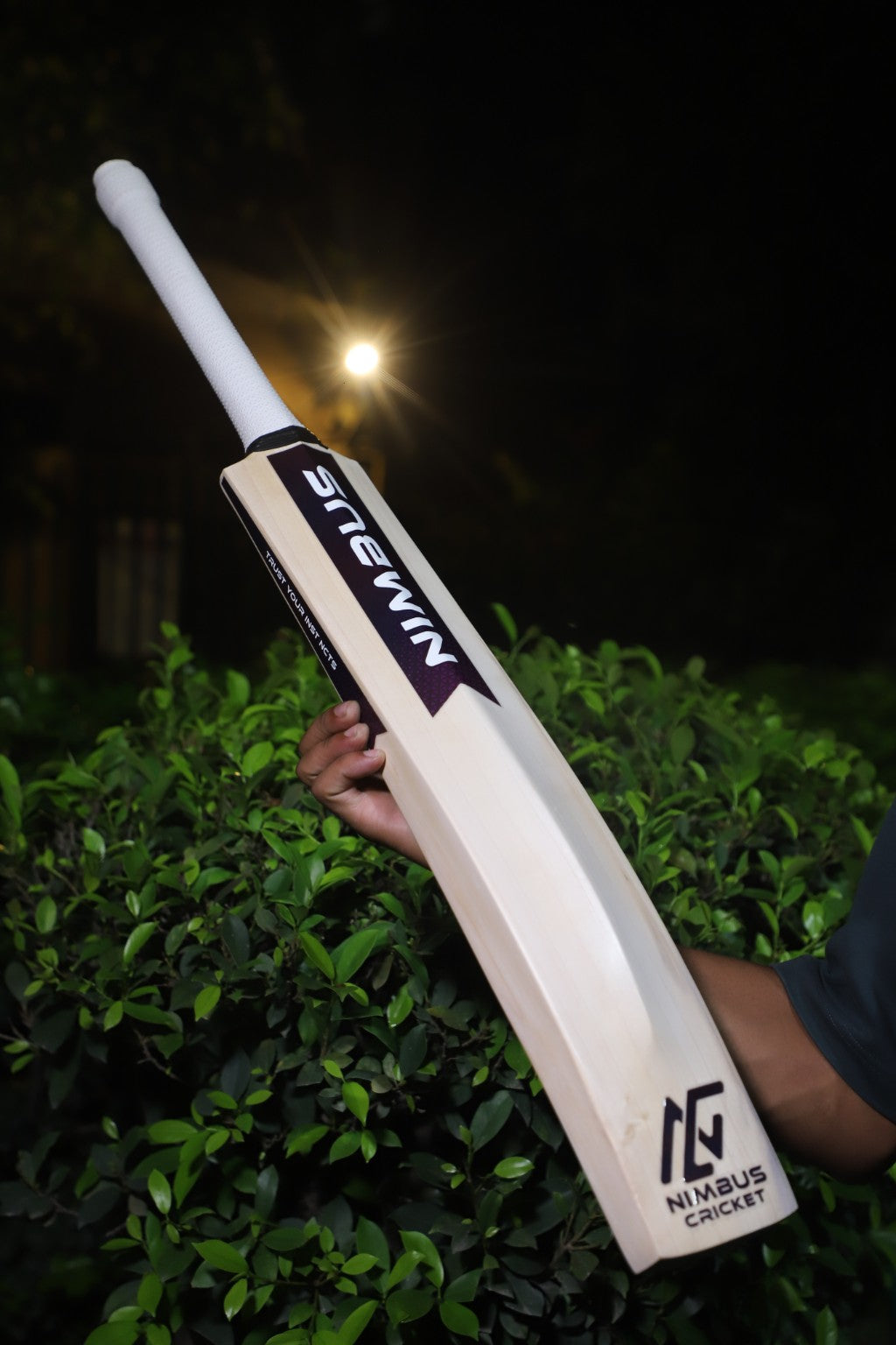 Nimbus Limited Edition cricket bat outdoors